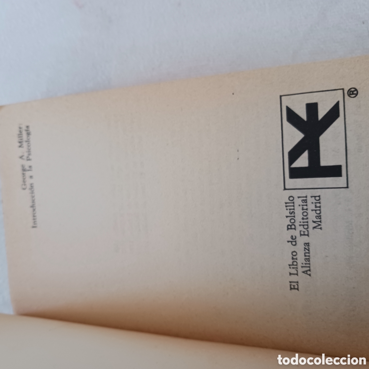 Libros de segunda mano: Introducci&oacute;n a la Psicolog&iacute;a de George A.Miller - Foto 6