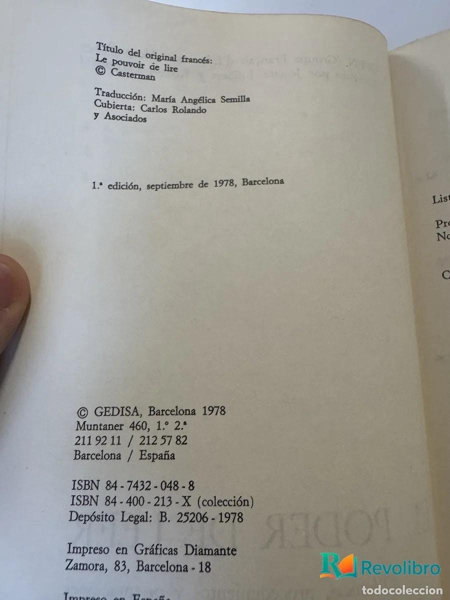 Libros de segunda mano: El Poder de Leer - Josette Jolibert y Robert Gloton - Foto 3