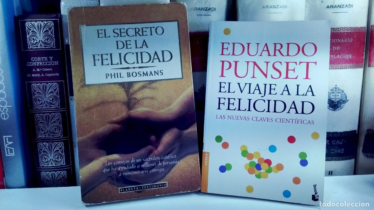 Libros de segunda mano: Lote 2 obras autoayuda: 1) EL VIAJE A LA FELICIDAD 2) EL SECRETO DE LA FELICIDAD, Por Phil Bosmans.