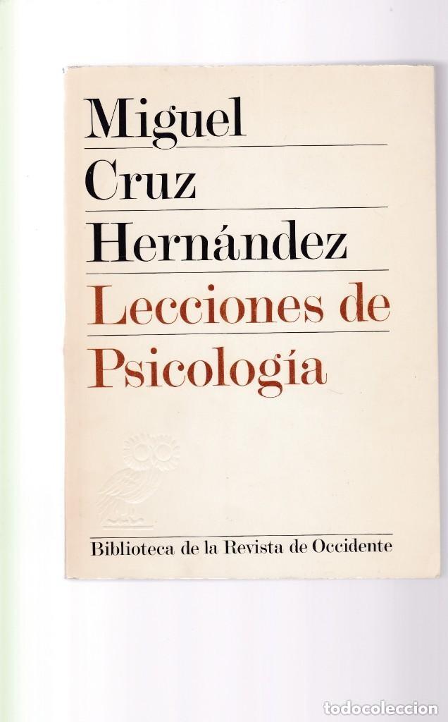Libros de segunda mano: Lecciones de Psicolog&iacute;a. Miguel Cruz Hern&aacute;ndez