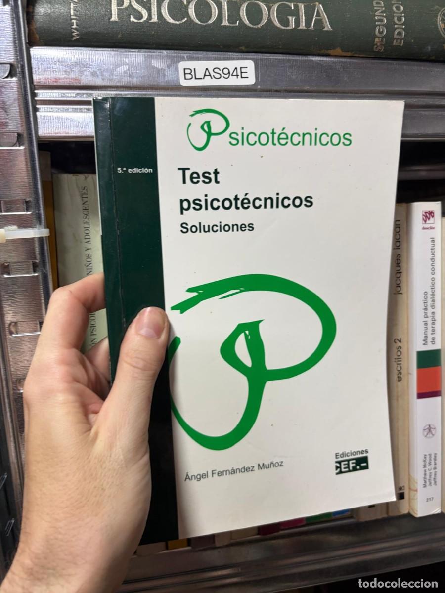 Libros de segunda mano: BLAS94E &Aacute;ngel Fern&aacute;ndez Mu&ntilde;oz, Test Psicot&eacute;cnicos, soluciones Ediciones CEF.