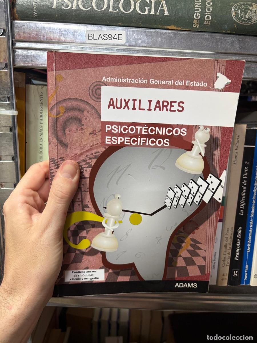 Libros de segunda mano: BLAS94E Auxiliares. Psicot&eacute;cnicos espec&iacute;ficos &ndash; (autor no visible) &ndash; Adams.