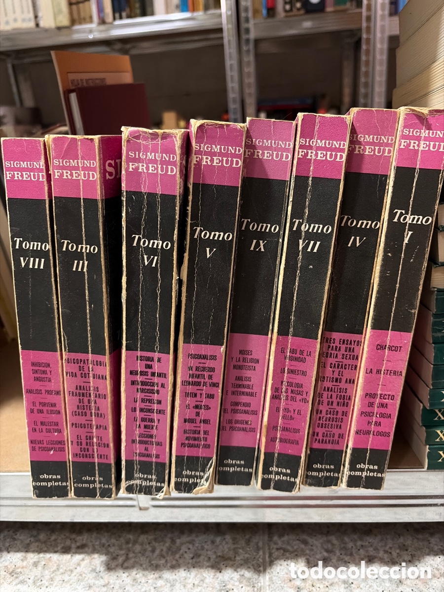 Libros de segunda mano: Blas95C Obras completas Sigmund Freud 8 tomos Biblioteca nueva
