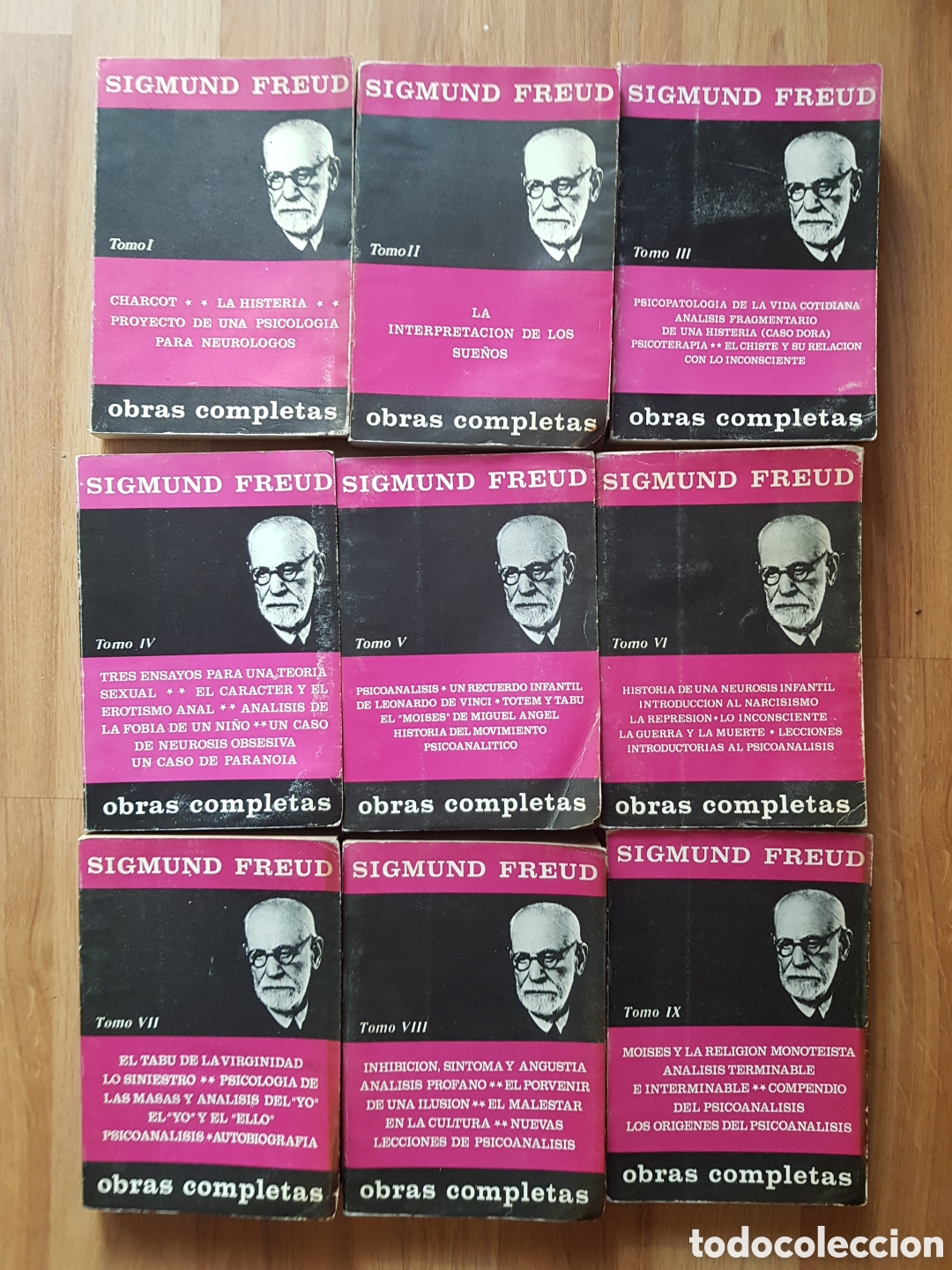 Libros de segunda mano: SIGMUND FREUD OBRAS COMPLETAS Biblioteca Nueva, 1972-1975. 9 TOMOS.