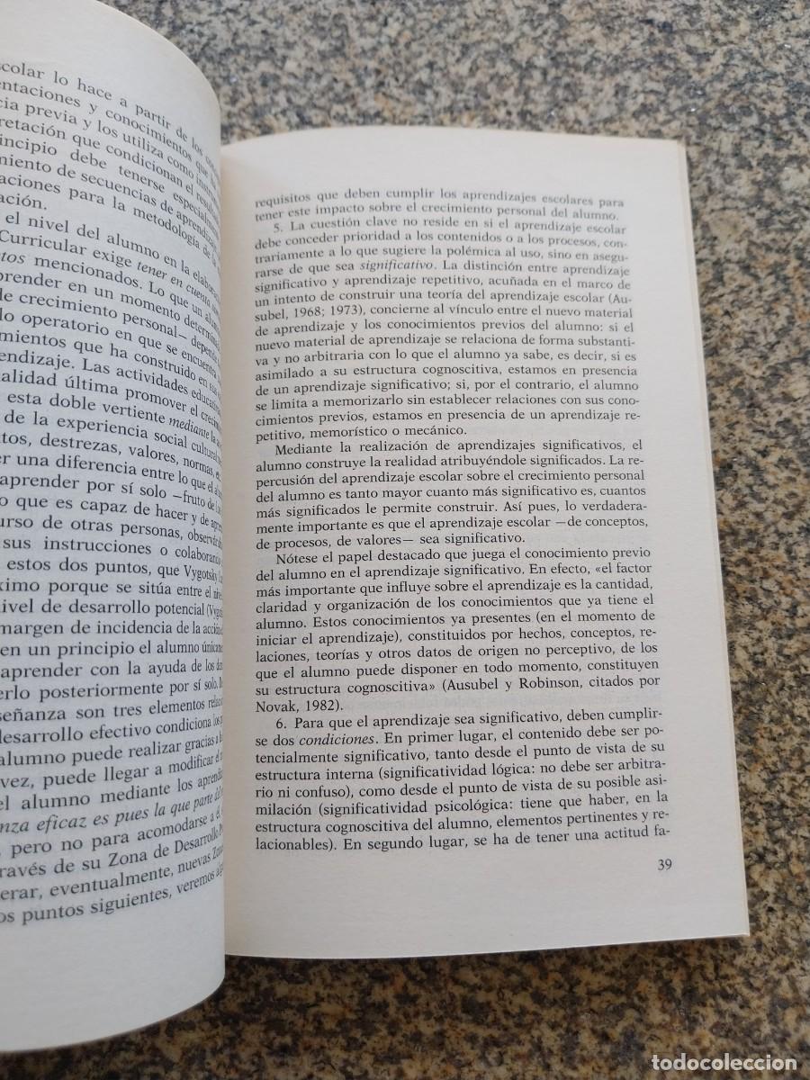 Libros de segunda mano: PSICOLOGIA Y CURRICULUM -- CESAR COLL -- - Foto 2