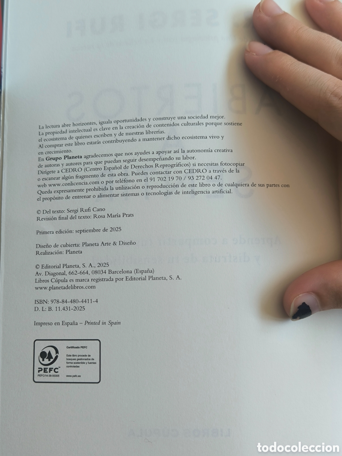 Libros de segunda mano: Abiertos a sentir Dr. Sergi Rufi 2025 - Foto 3