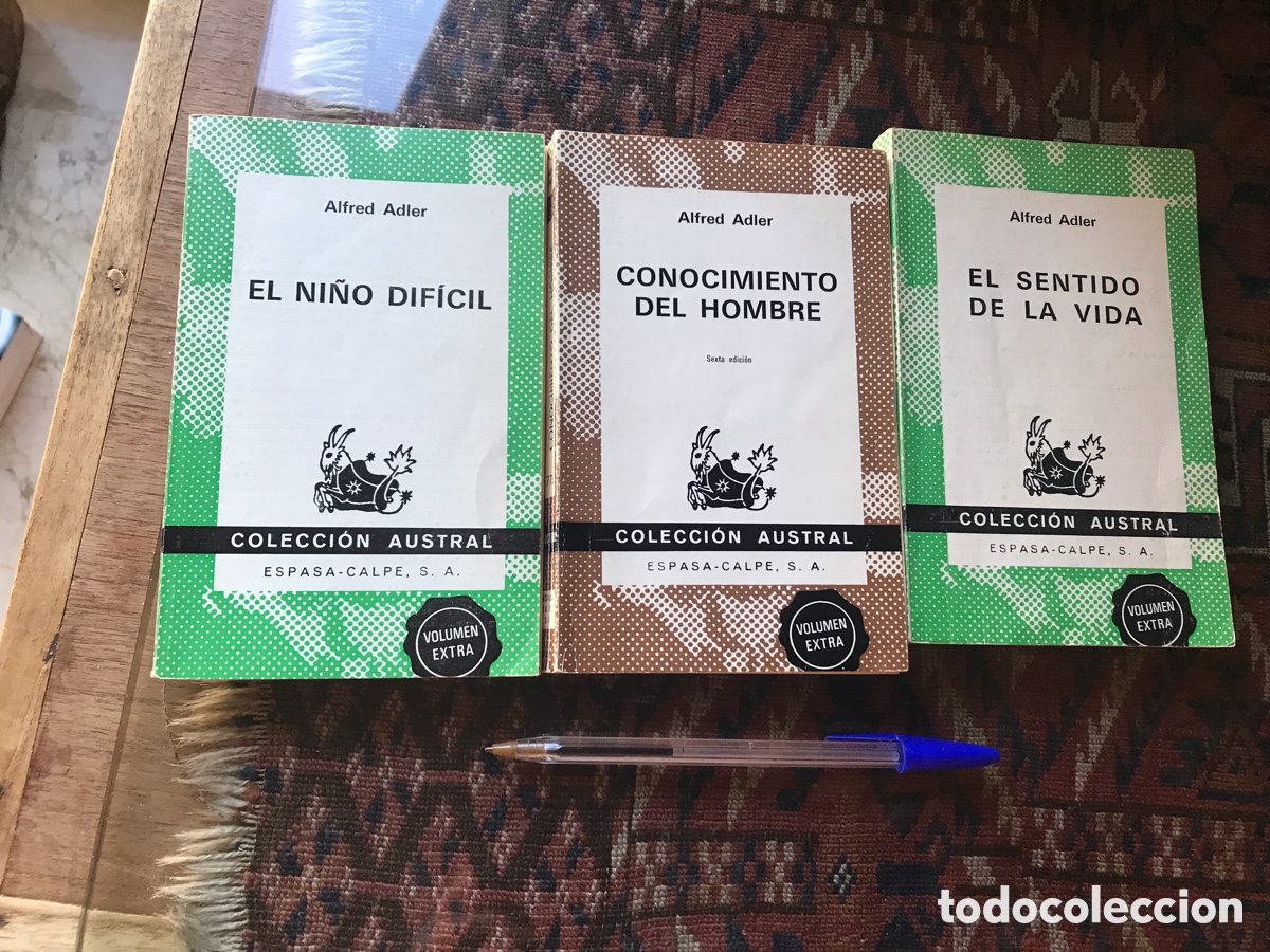 Libros de segunda mano: Alfred Adler. Tres libros: el ni&ntilde;o dif&iacute;cil; el sentido de la vida y Conocimiento del hombre