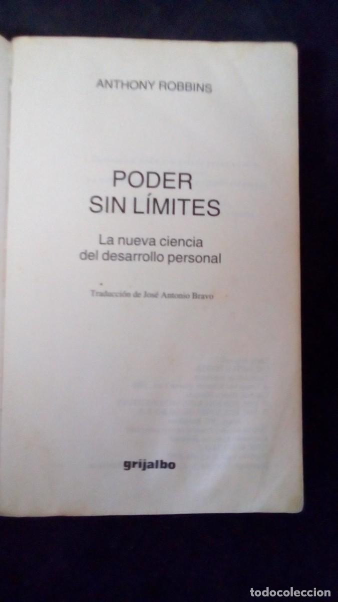 Libros de segunda mano: PODER SIN LIMITES - ANTHONY ROBBINS - AUTOAYUDA - ED. GRIJALBO 1992 - Foto 2