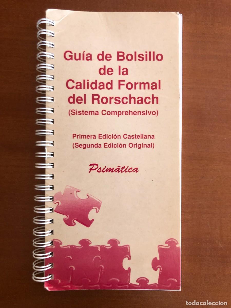 Libros de segunda mano: Gu&iacute;a de bolsillo de la calidad formal del Rorschach Autor: John E. Exener