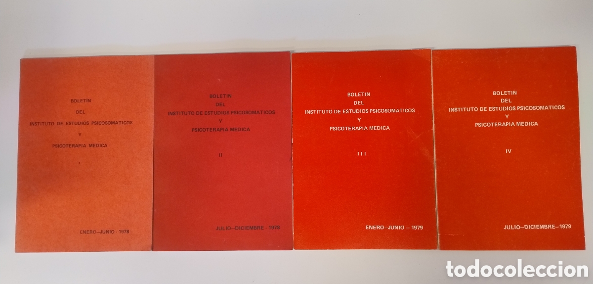 Libros de segunda mano: Boletines del Instituto de Estudios Psicosom&aacute;ticos y Psicoterapia M&eacute;dica (colecci&oacute;n completa).