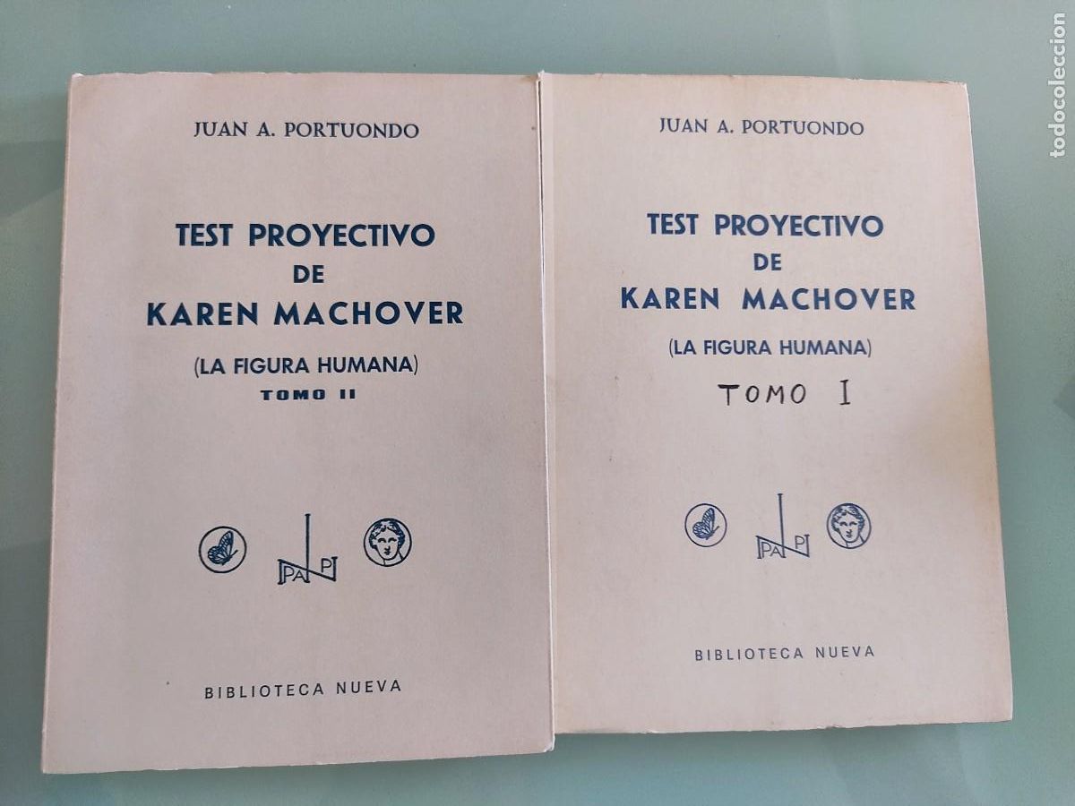 Libros de segunda mano: Juan Portuondo. Test proyectivo de Karen Machover. Ed. Biblioteca Nueva. 1971.