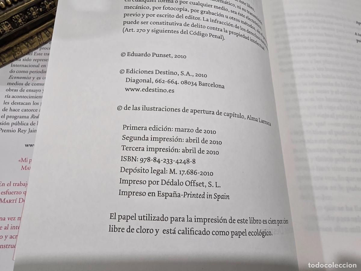 Libros de segunda mano: EDUARDO PUNSET...&rdquo;&rdquo;VIAJE AL PODER DE LA MENTE&rdquo;&rdquo;...EDICIONES DESTINO...2010... - Foto 6