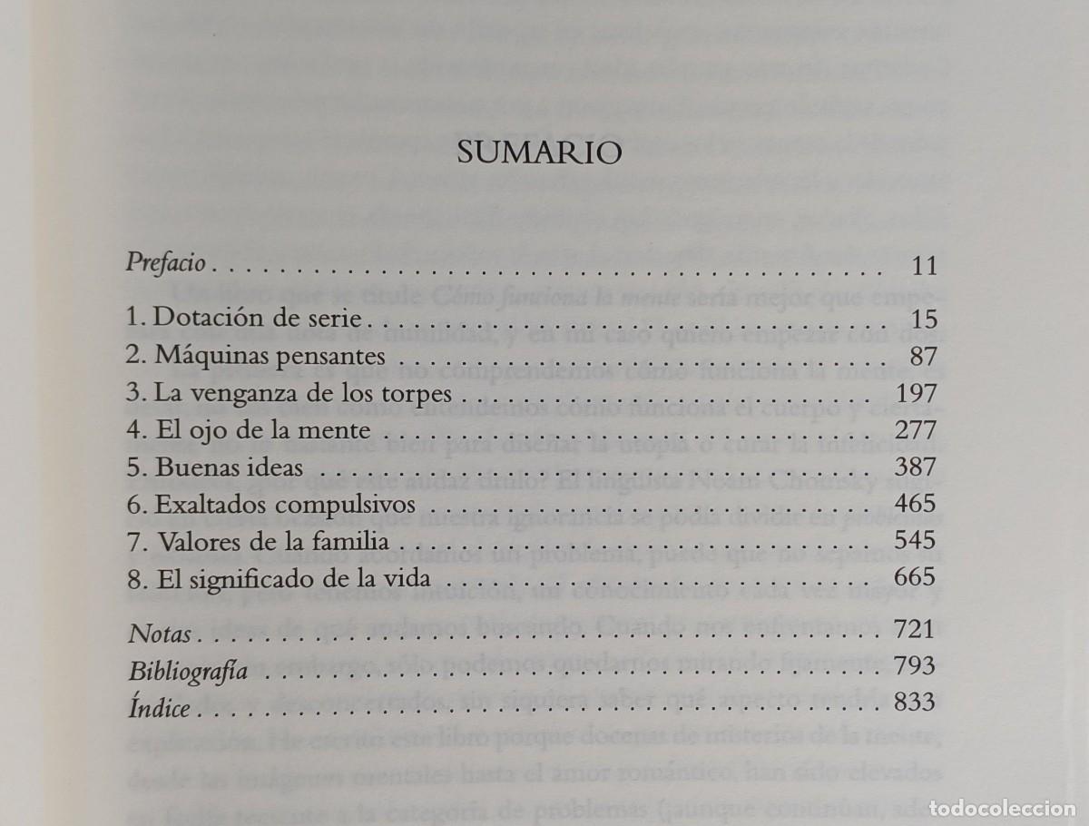 Libros de segunda mano: COMO FUNCIONA LA MENTE -- STEVEN PINKER - Foto 3