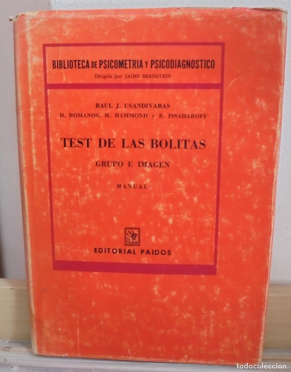 Libros de segunda mano: Test de las bolitas, grupo e imagenes, manual. Raul J. Usandivaras