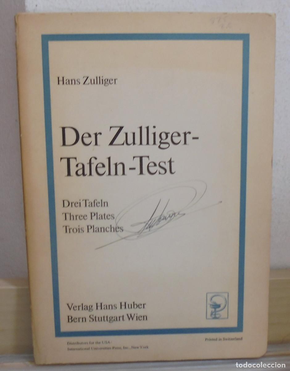 Libros de segunda mano: Der Zulliger-Tafeln-Test. Hans Zulliger, (Carpeta con tres l&aacute;minas)