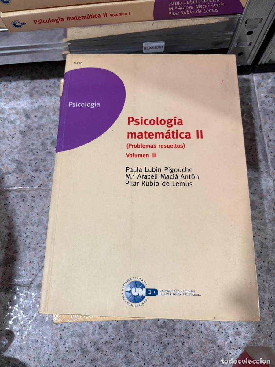 Libros de segunda mano: BLAS101B &mdash; Psicolog&iacute;a matem&aacute;tica II (Problemas resueltos). Volumen III &mdash; Paula Lubin Pigouche; M.&ordf; A