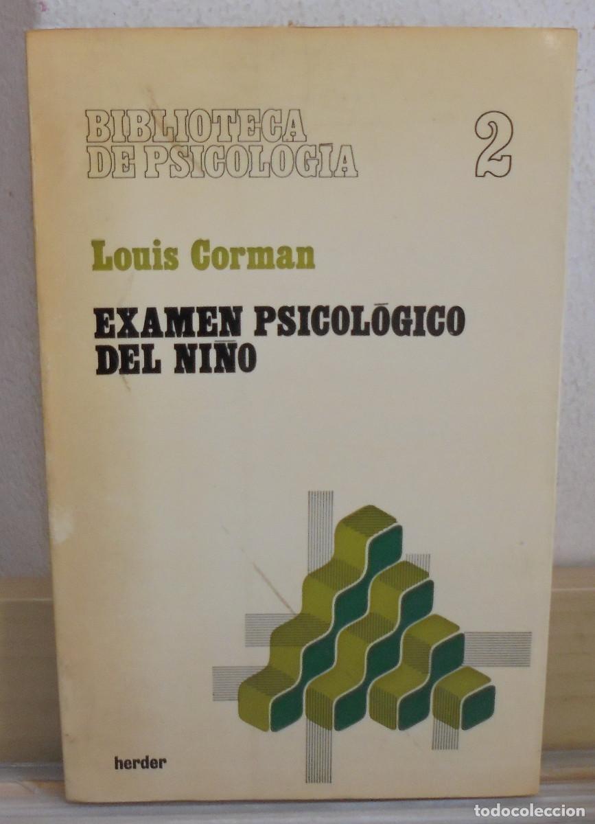 Libros de segunda mano: Examen psicol&oacute;gico del ni&ntilde;o. Louis Corman