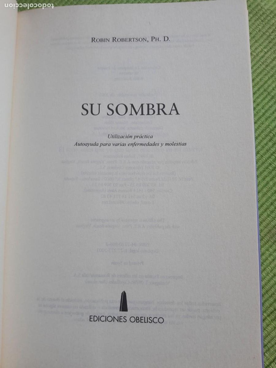 Libros de segunda mano: SU SOMBRA. ROBIN ROBERTSON. OBELISCO 2001 - Foto 4