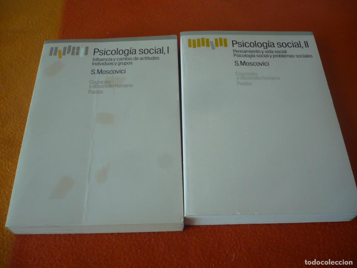 Libros de segunda mano: PSICOLOGIA SOCIAL I Y II ( MOSCOVICI ) INFLUENCIA CAMBIO ACTITUDES PENSAMIENTO VIDA SOCIAL COGNICION