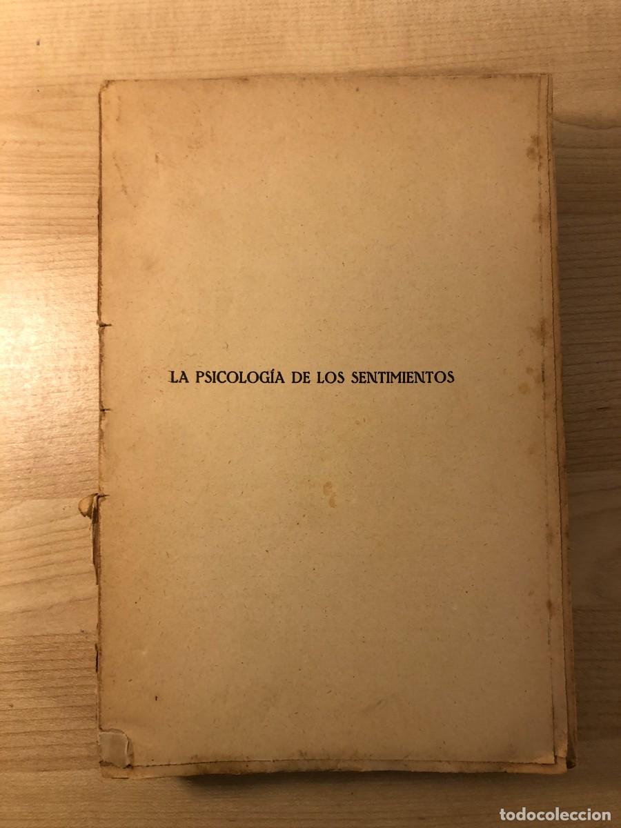 Libros de segunda mano: La psicolog&iacute;a de los sentimientos Th&eacute;odule Ribot Daniel Jorro Madrid 1924 intonso