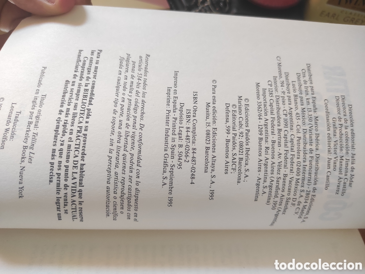 Libros de segunda mano: C&oacute;mo detectar mentiras - Paul Ekman - Foto 3