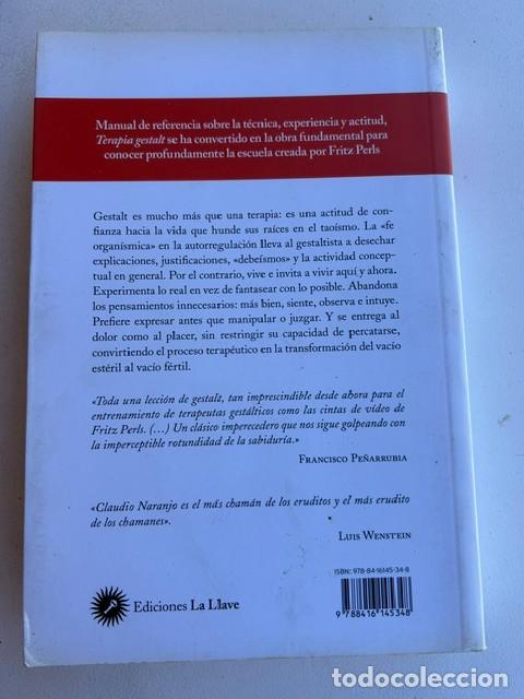 Libros de segunda mano: Terapia Gestalt -Claudio Naranjo- - Foto 2