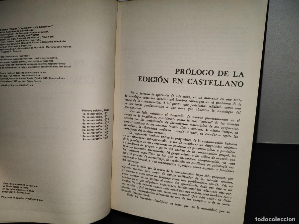 Libros de segunda mano: 202- El Proceso De La Comunicaci&oacute;n. Introducci&oacute;n A La Teor&iacute;a Y A La Pr&aacute;ctica - David K. Berlo - Foto 7