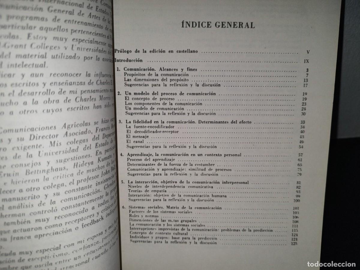 Libros de segunda mano: 202- El Proceso De La Comunicaci&oacute;n. Introducci&oacute;n A La Teor&iacute;a Y A La Pr&aacute;ctica - David K. Berlo - Foto 8