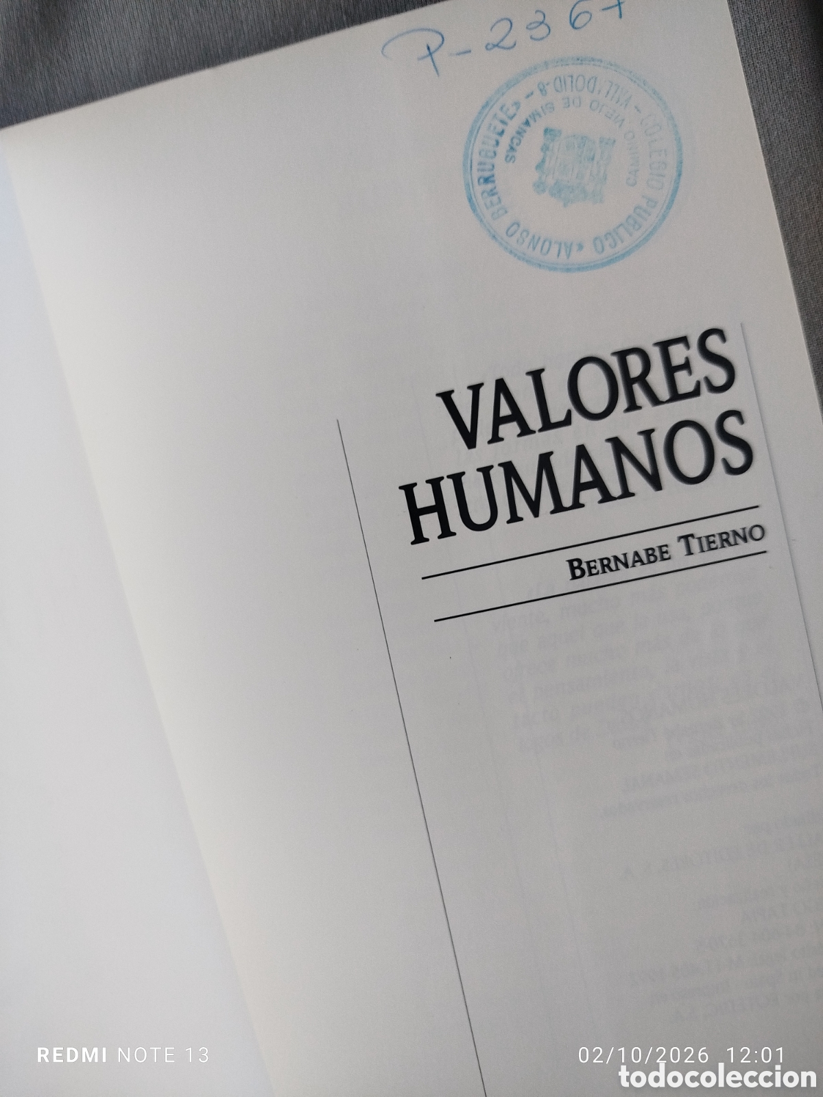 Libros de segunda mano: Valores humanos 2 tomos - Foto 2
