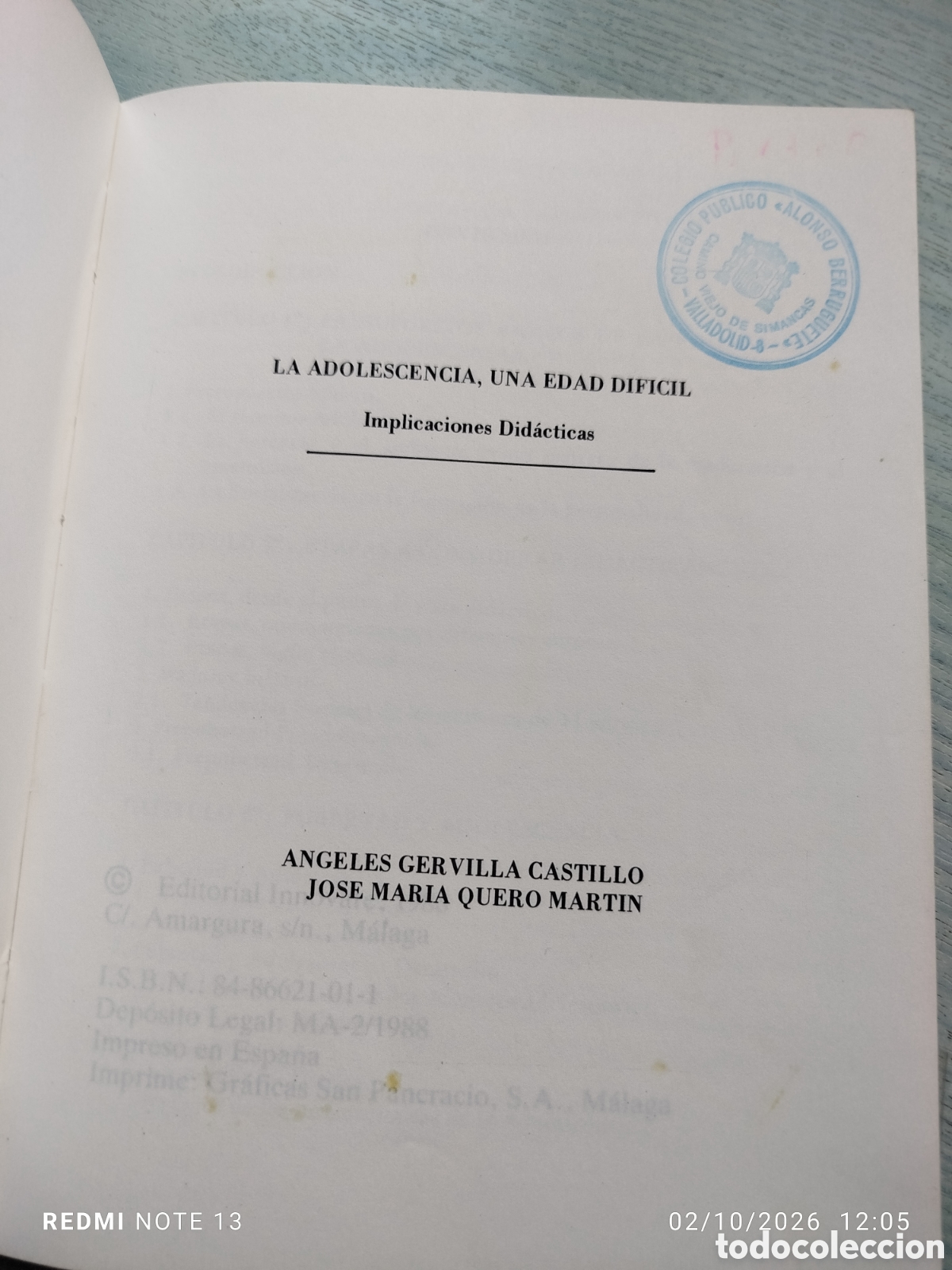 Libros de segunda mano: La adolescencia una edad dificil - Foto 2