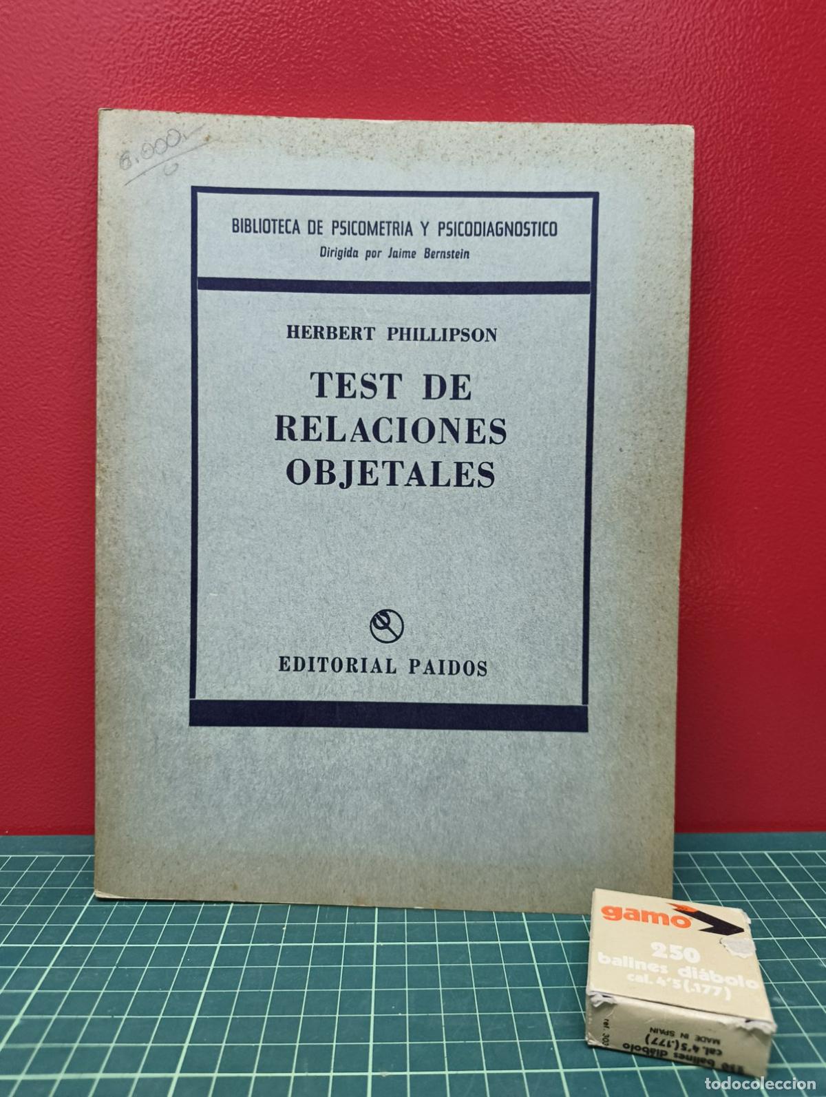 Libros de segunda mano: Test de relaciones objetales - Herbert Phillipson - Foto 1