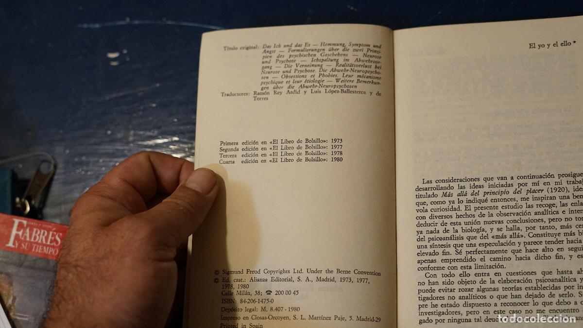 Libros de segunda mano: Sigmund Freud - El yo y el ello - Alianza 1980 - Foto 2