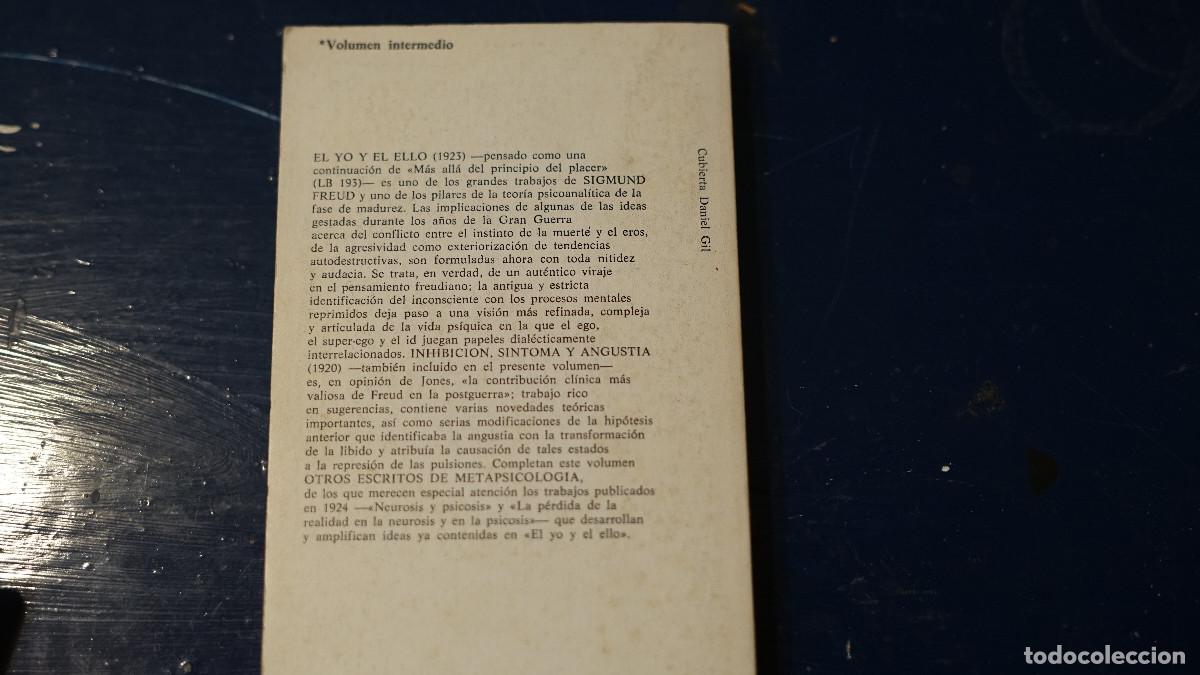 Libros de segunda mano: Sigmund Freud - El yo y el ello - Alianza 1980 - Foto 3