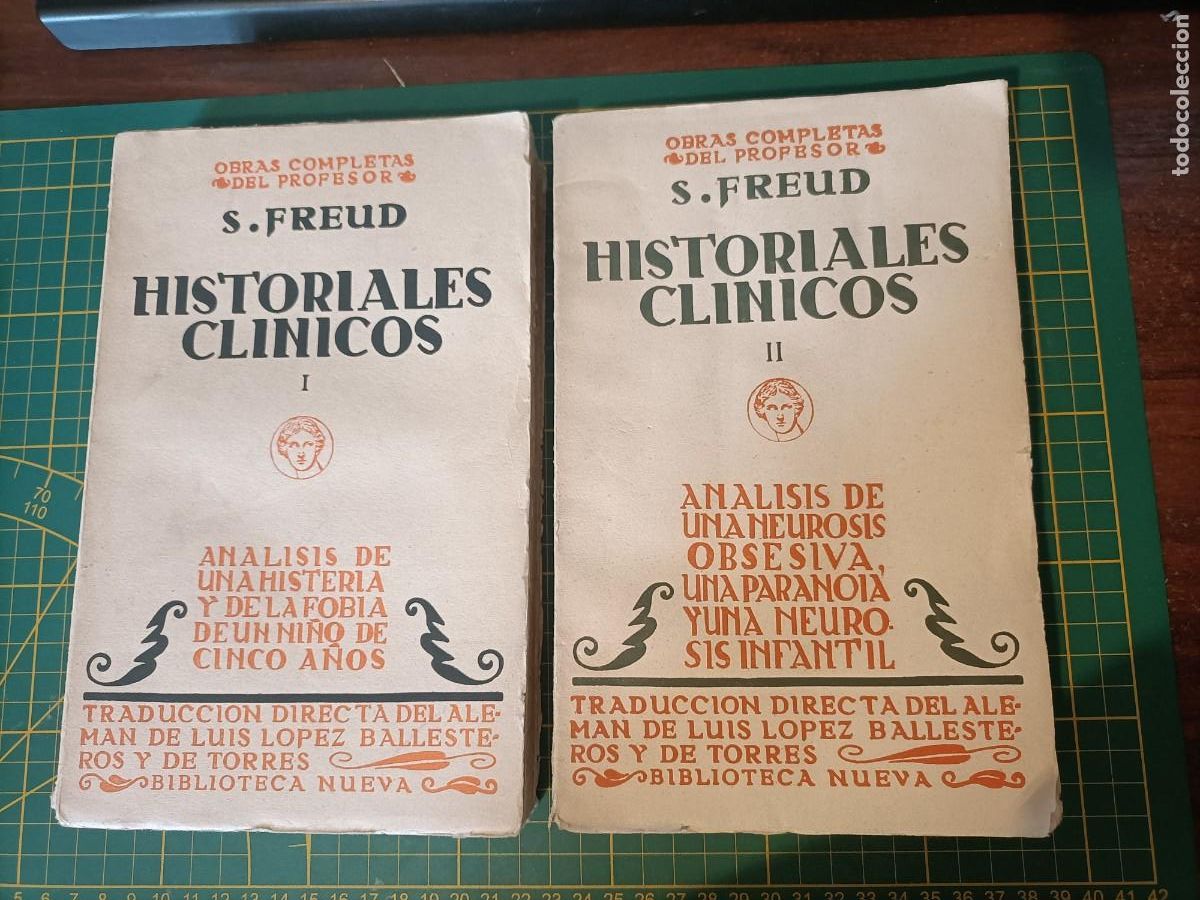 Libros de segunda mano: HISTORIALES CL&Iacute;NICOS I-II. OBRAS COMPLETAS S. FREUD. BIBLIOTECA NUEVA. 1931-1932