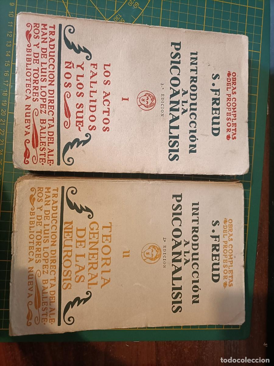 Libros de segunda mano: INTRODUCCI&Oacute;N A LA PSICOAN&Aacute;LISIS I-II. OBRAS COMPLETAS S. FREUD. BIBLIOTECA NUEVA. 1934-1929
