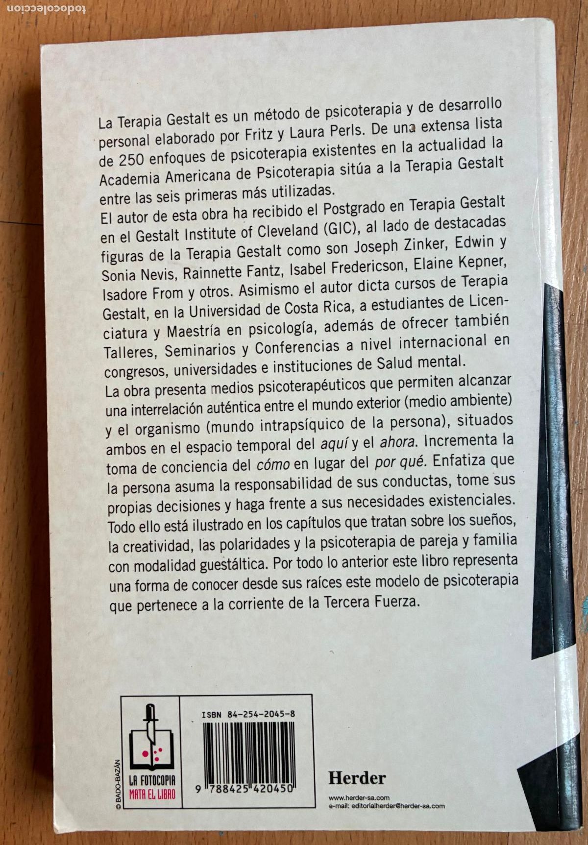 Libros de segunda mano: TERAPIA GESTALT, Celedonio Castanedo Secadas - Foto 2
