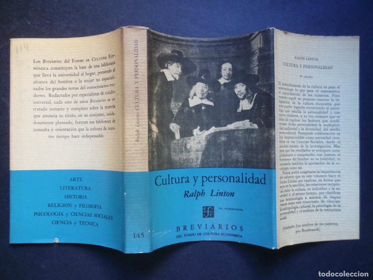 Livros em segunda m&atilde;o: Cultura y personalidad, de Ralph Linton. Antropolog&iacute;a cultural + psicolog&iacute;a y psicoan&aacute;lisis