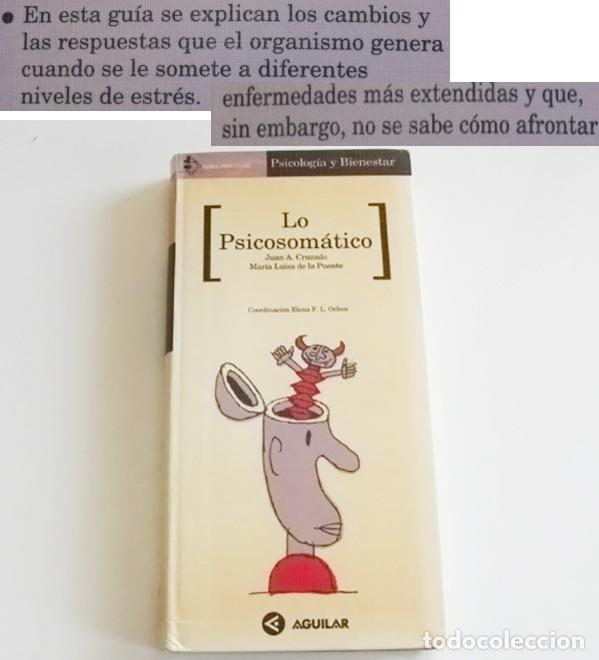 Libros de segunda mano: LO PSICOSOM&Aacute;TICO LIBRO GU&Iacute;A PR&Aacute;CTICA PSICOLOG&Iacute;A Y BIENESTAR SALUD ESTR&Eacute;S CEFALEA DOLOR CR&Oacute;N. AGUILAR