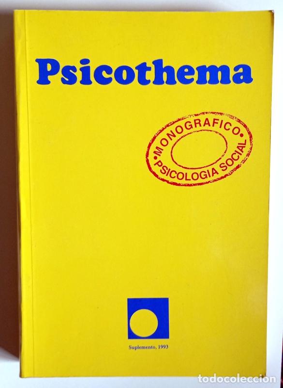 Libros de segunda mano: PSICOTHEMA - MONOGRAFICO PSICOLOGIA SOCIAL - VOLUMEN 5. 1993.