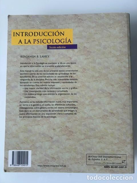 Libros de segunda mano: Introducci&oacute;n a la psicolog&iacute;a -Lahey- - Foto 2