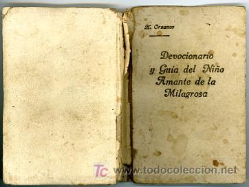 Libros de segunda mano: DEVOCIONARIO Y GUIA DEL NI&Ntilde;O AMANTE DE LA MILAGROSA. H. ORZANCO