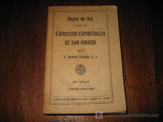 Libros de segunda mano: RAYOS DE SOL TOMO 2 EJERCICIOS ESPIRITUALES DE SAN IGNACIO