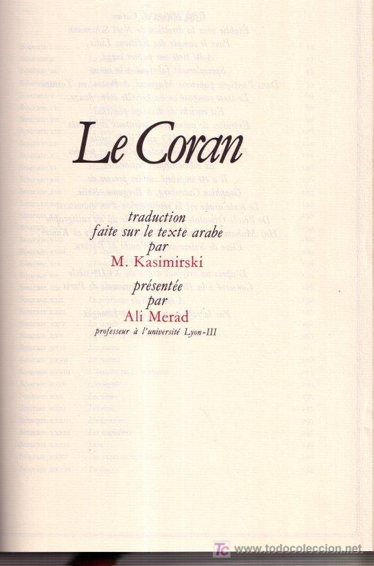 Libros de segunda mano: LE CORAN. PAR&Iacute;S, 1980 - Foto 1