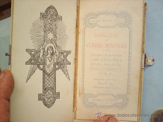 Libros de segunda mano: LIBRO DE COMUNION -CON CIERRE -RAMILLETE DE FLORES MISTICAS- - Foto 3
