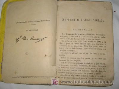 Libros de segunda mano: COMPENDIO DE HISTORIA SAGRADA 2&ordm; CURSO, DE BRU&Ntilde;O - Foto 3