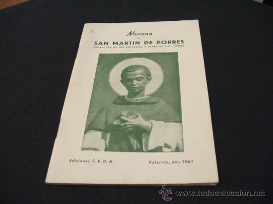 Libros de segunda mano: NOVENA A SAN MARTIN DE LOS POBRES - Foto 1