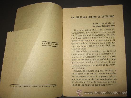 Libros de segunda mano: Todos Catequistas.  Manuel Gonzalez. 1938. - Foto 3