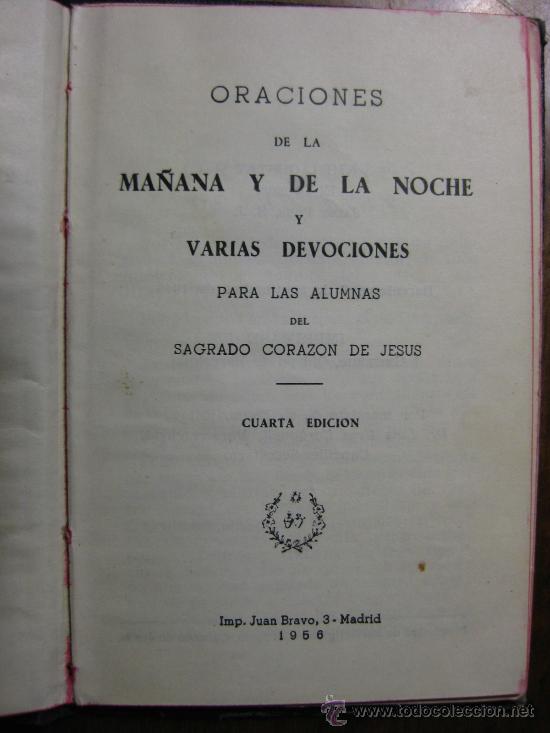 Libros de segunda mano: DEVOCIONARIO-ORACIONES PARA LAS ALUMNAS DEL SAGRADO CORAZ&Oacute;N DE JESUS - 1956