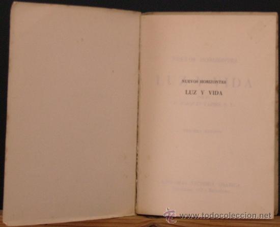 Libros de segunda mano: Nuevos horizontes. Luz y vida (1959) - Foto 2