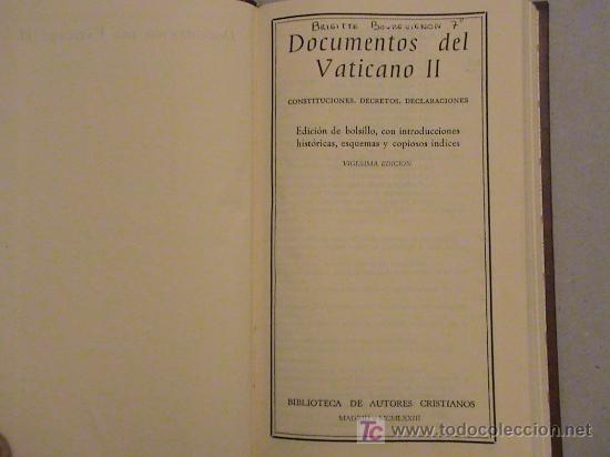 Libros de segunda mano: DOCUMENTOS DEL VATICANO II - Foto 2
